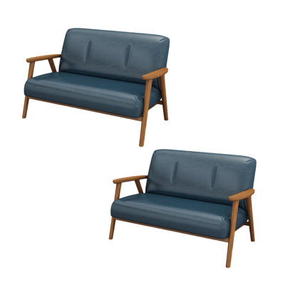 Miccah 47.2'' Faux Leather Loveseat