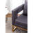 Gray Contemporary Armchair - Upholstered In Velvet-Like Fabric, With Metal Frame, Square , Pillow Back For Comfort Chair And Style, Framework, Peaceful Area-243189198
