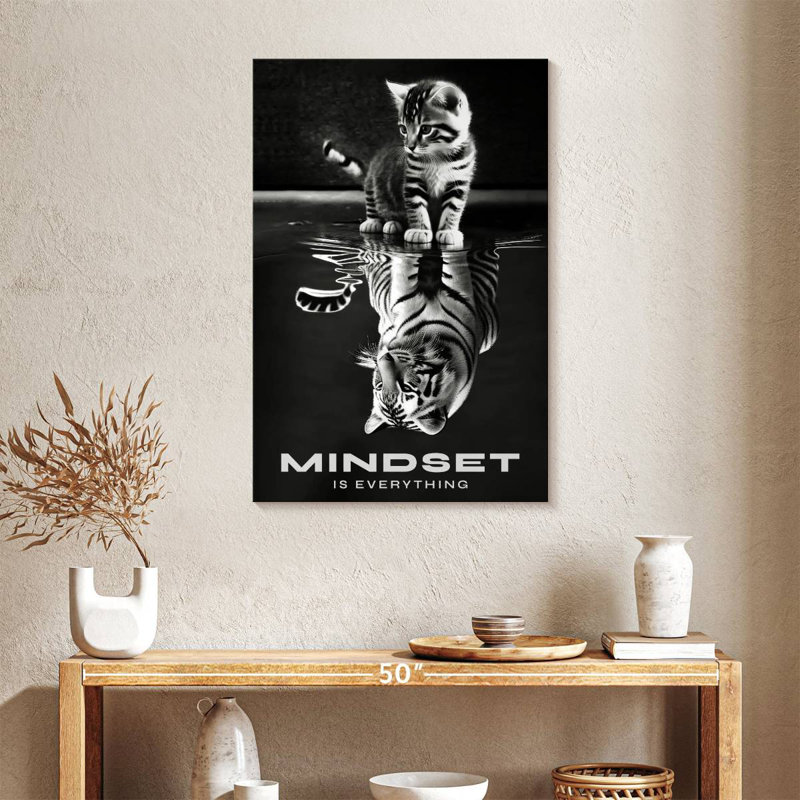 Mindset Is Everything I, 36" H x 24" W