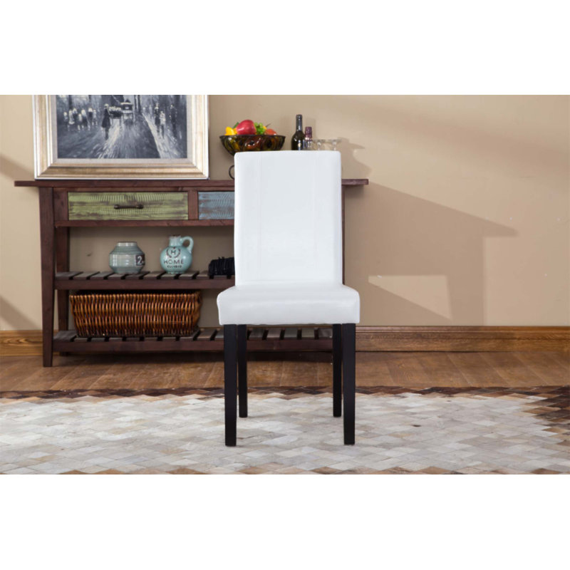 Ensemble de 2 chaises Parson rembourrées en similicuir de style urbain, durables et faciles à nettoyer avec résistance au soleil
