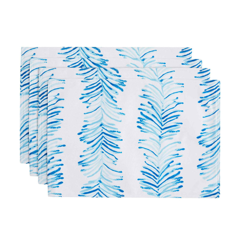 Izod Seagrass Stripe 4-Pack Placemat Set