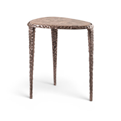 Table d'appoint / plateau en marbre véritable doré Gild