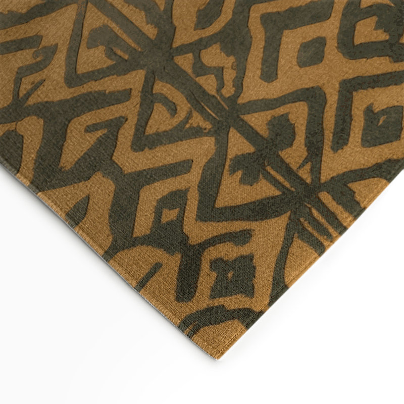 Tapis brun intérieur et extérieur Trellis, Rectangle 5 pi x 7 pi