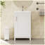 Petit meuble-lavabo moderne avec lavabo en céramique-105352953