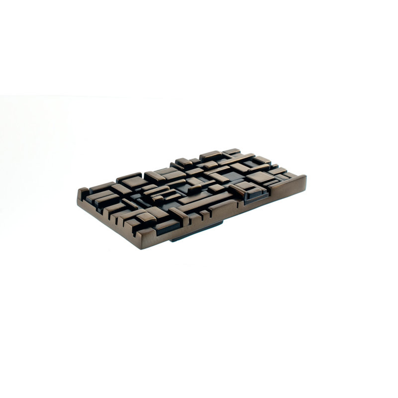 Offset 1" Center to Center Novelty Pull, Antique Brass