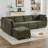 Sayers Modern Modular Sectional with Corduroy Fabric and Pet-Friendly Durability-117441677