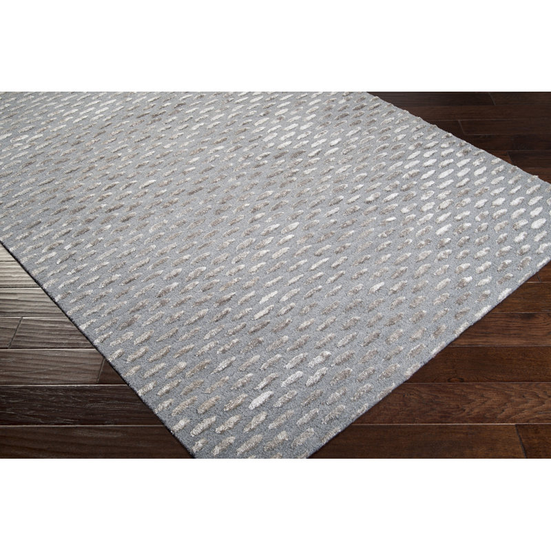 Eralia Hand Tufted Geometric Indoor Rug, Rectangle 2' x 3'