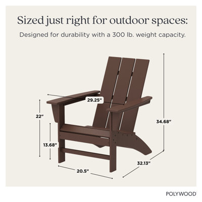 POLYWOOD Modern Adirondack Chair