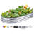 Raised Garden Bed, 70.9X35.4X11 Inch Galvanized Metal Planter Box, Outdoor Planting Boxes With Open Base, For Growing Flowers/Vegetables/Herbs In Backyard/Garden/Patio/Balcony, Silver-979955682