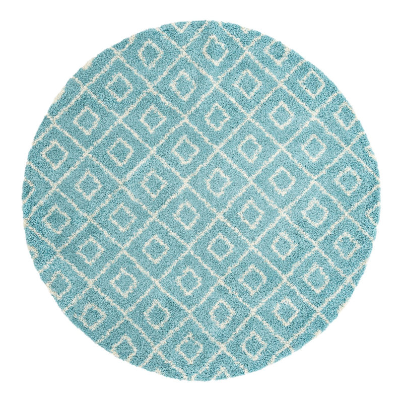 Assis Geometric Indoor Rug, Round 10'