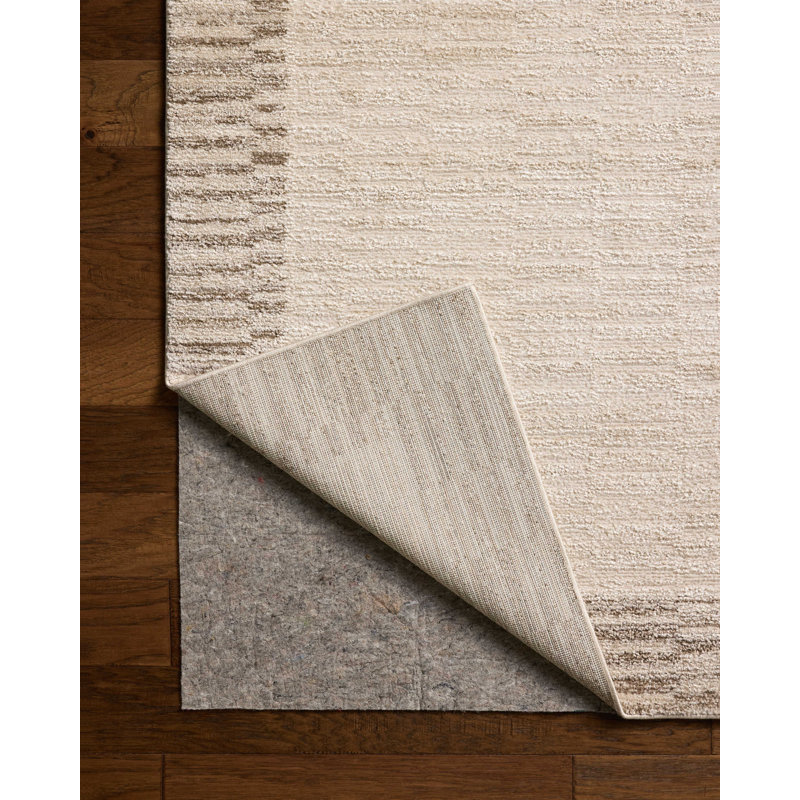 Chris Loves Julia x Loloi Calvin Ivory / Pebble Area Rug, Rectangle 6'3" x 9'6"