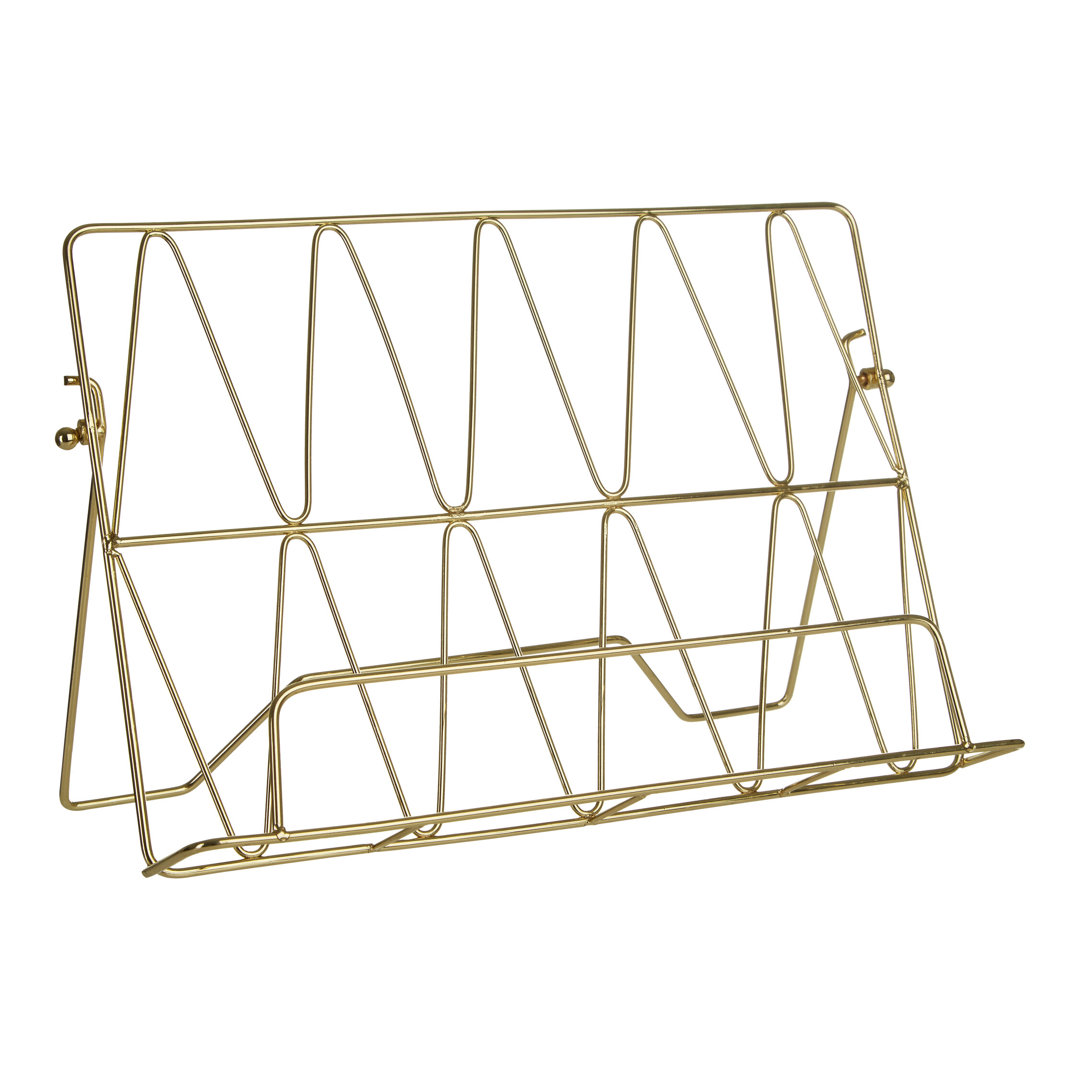 Vertex Copper Finish Cook Book Stand