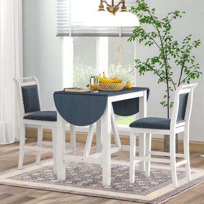 Ensemble de table de salle à manger 3 pièces avec 2 chaises rembourrées