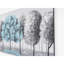 Peinture murale surdimensionnée sur toile 47 po x 27 po - art peint à la main pour table de paysage blanc sans cadre