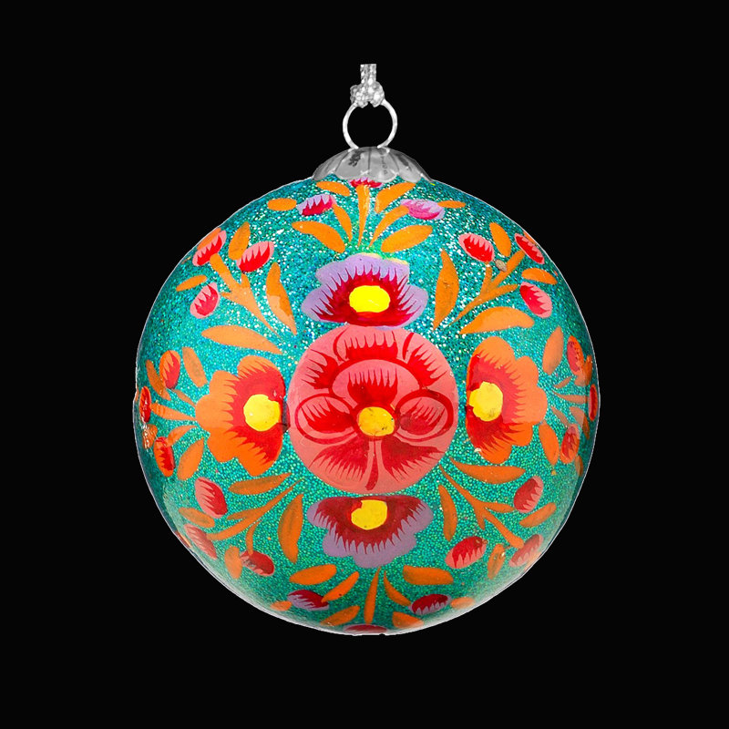 7.62cm Handmade Paper Plants & Flowers Bauble