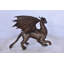 Statue de dragon en bronze, statue - taille: L 14 po x l 15 po x H 12 po.