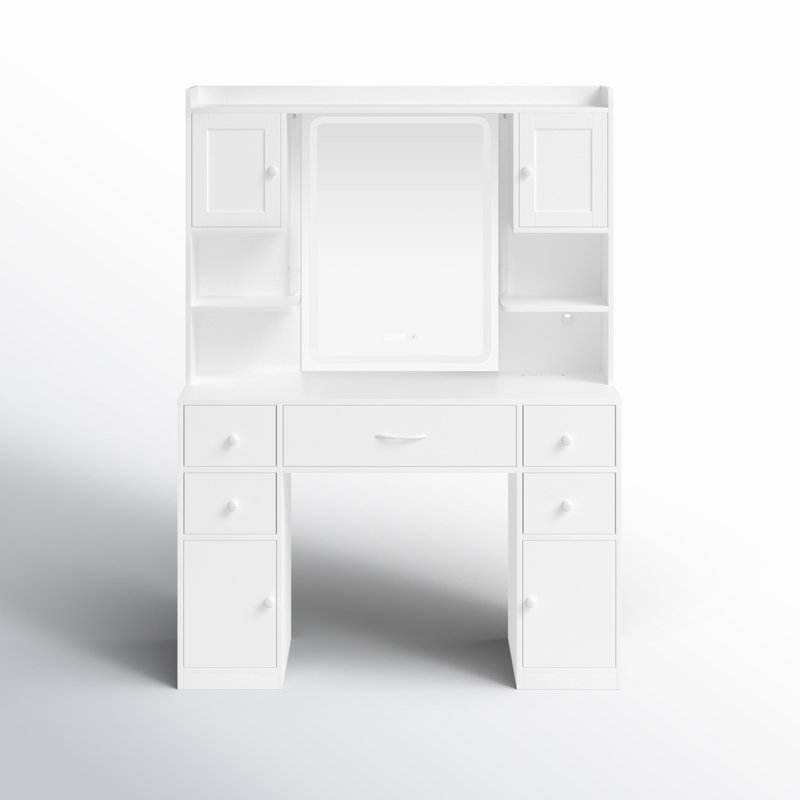 Bhateri Vanity, White/White
