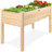 Rigney  Outdoor Fir Wood Elevated Planter with Fabric Liner & Drainage Holes-1890617991-1926726155