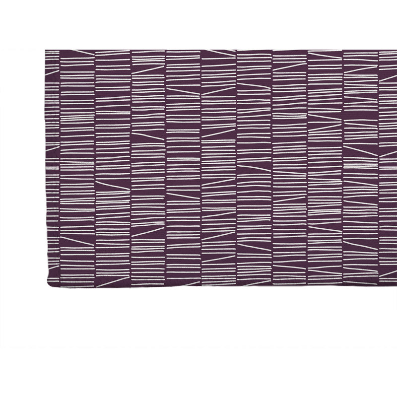 Tapis de cuisine bibliothèque à profil bas, Aubergine, Rectangle 5 pi x 7 pi