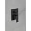 Système de pomme de douche 12 po mural noir mat - pluie naturelle, sortie facile, finition laiton, autonettoyant et rouille
