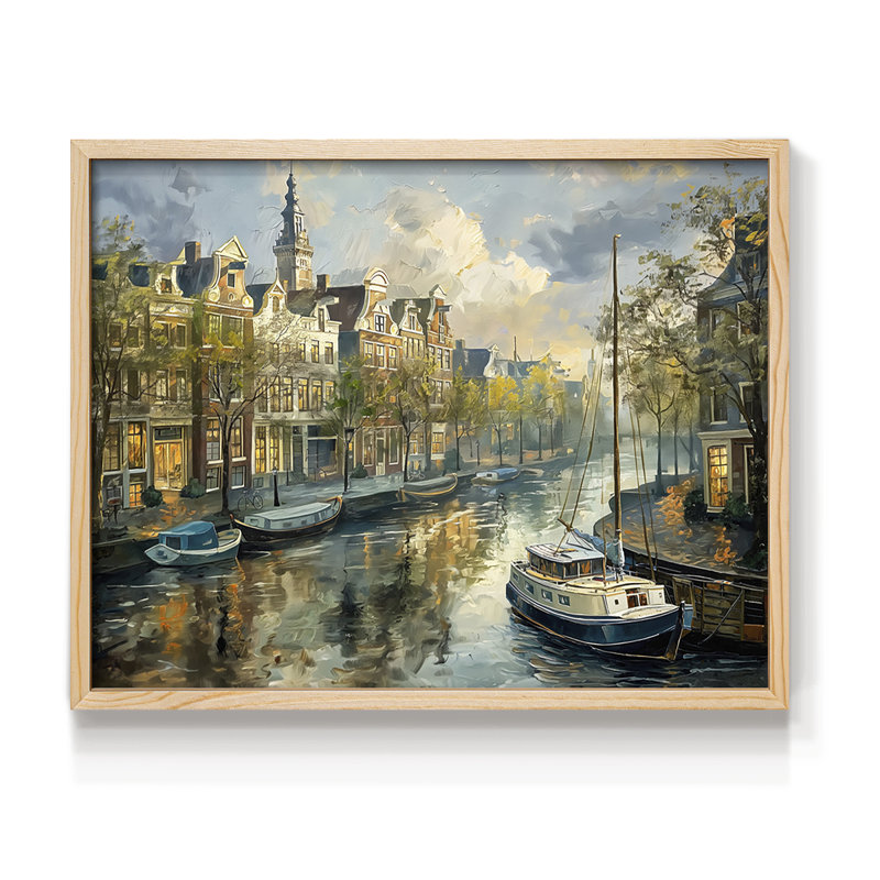 Nautical Series-CCX -Framed Print - Restickable, Natural, 11" H x 14" W
