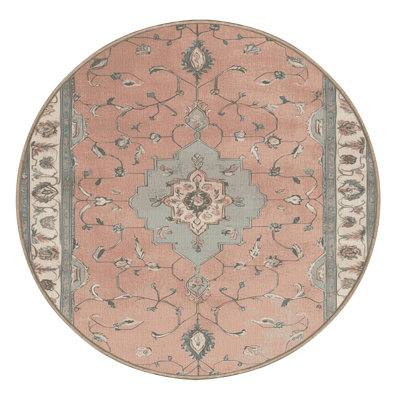 Machine Washable Tabriz Beige Area Rug