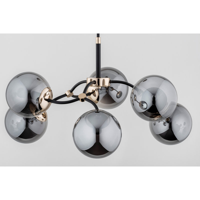 Aniyja - Light Metal Sputnik Pendant, Silver