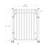 60'' H x 48'' W Black Metal Gate