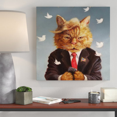 'Catty Remarks' Print on Wrapped Canvas