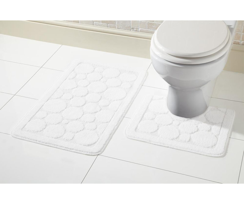 Non-Slip Bath Mat, White
