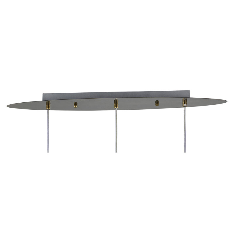 3 - Light Kitchen Island Pendant, Antique Brass