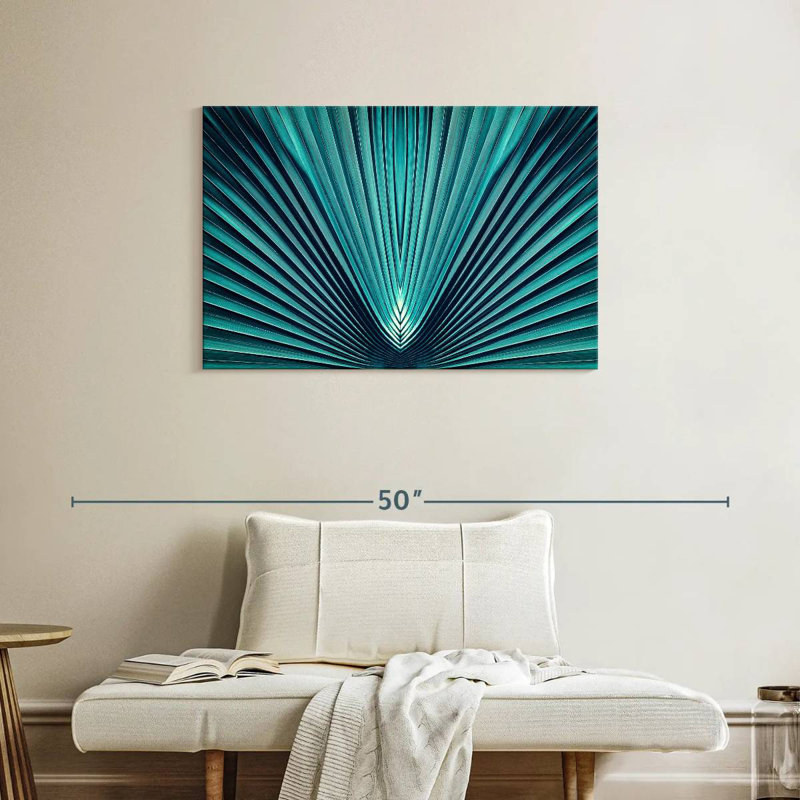 Harnek Abstract Blue Palm