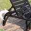 Ensemble de chaise longue d'extérieur imperméable en aluminium avec chaise longue
