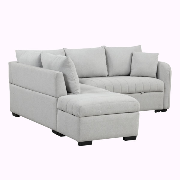Latitude Run® Jernei 3 - Piece Upholstered Sectional | Wayfair Jernei 3 - Piece Upholstered Sectional