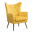 Fauteuil capitonné à 4 pieds Sovarol-1406669497