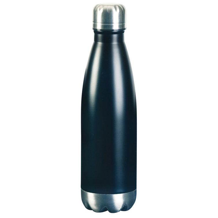 Black Stainless Steel Insulated Water Bottle, 500 Ml