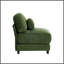 Canapé sans accoudoirs en velours côtelé avec 1 coussin - Vert-840329037