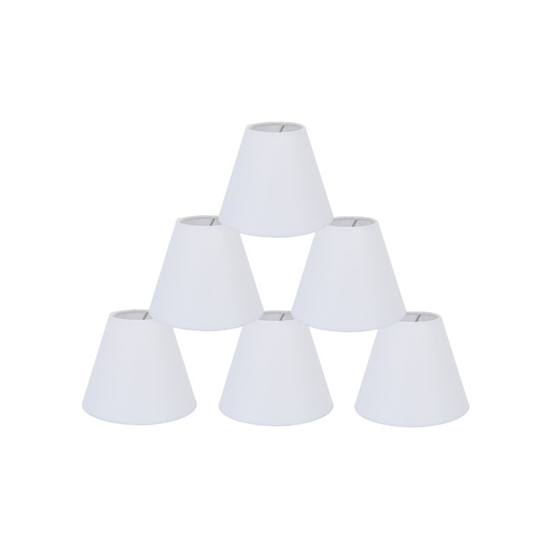 5'' H Linen Empire Lamp Shade, Basic White