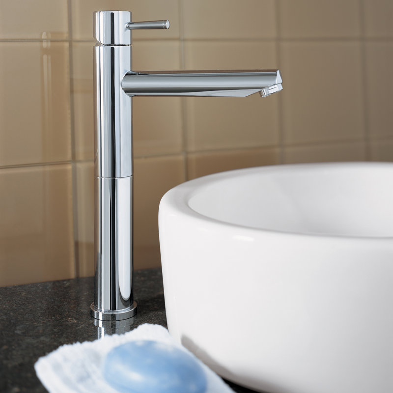 Robinet de lavabo vasque avec bonde Serin, Chrome poli