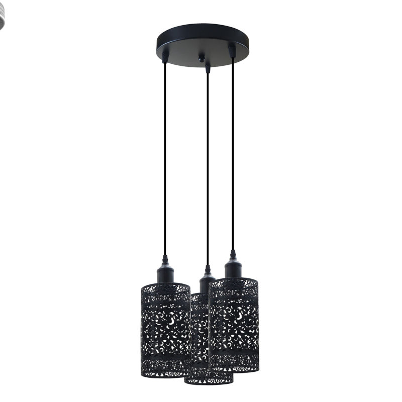 Modlin 3 - Light Cluster Pendant, Black