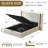 Modern Linen Upholstered Platform Bed with Pneumatic Lift Storage-460118712-460118715