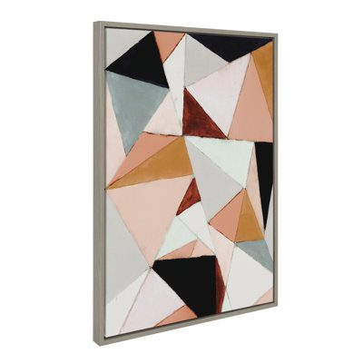 Geo Abstract by Amy Lighthall Framed Canvas Wall Art Print