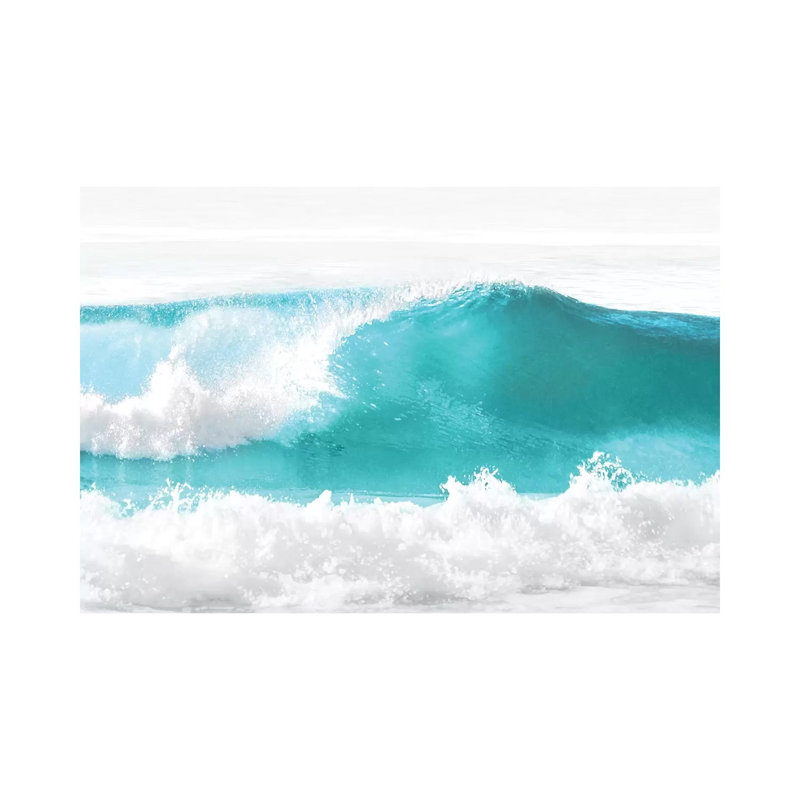 Aqua Wave I by Maggie Olsen - Wrapped Canvas Painting, 20.32 cm H x 30.48 cm W