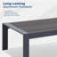 Table basse d'extérieur en aluminium 43 po