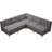 Enson Velvet L-Shaped Sectional Reversible-389624219