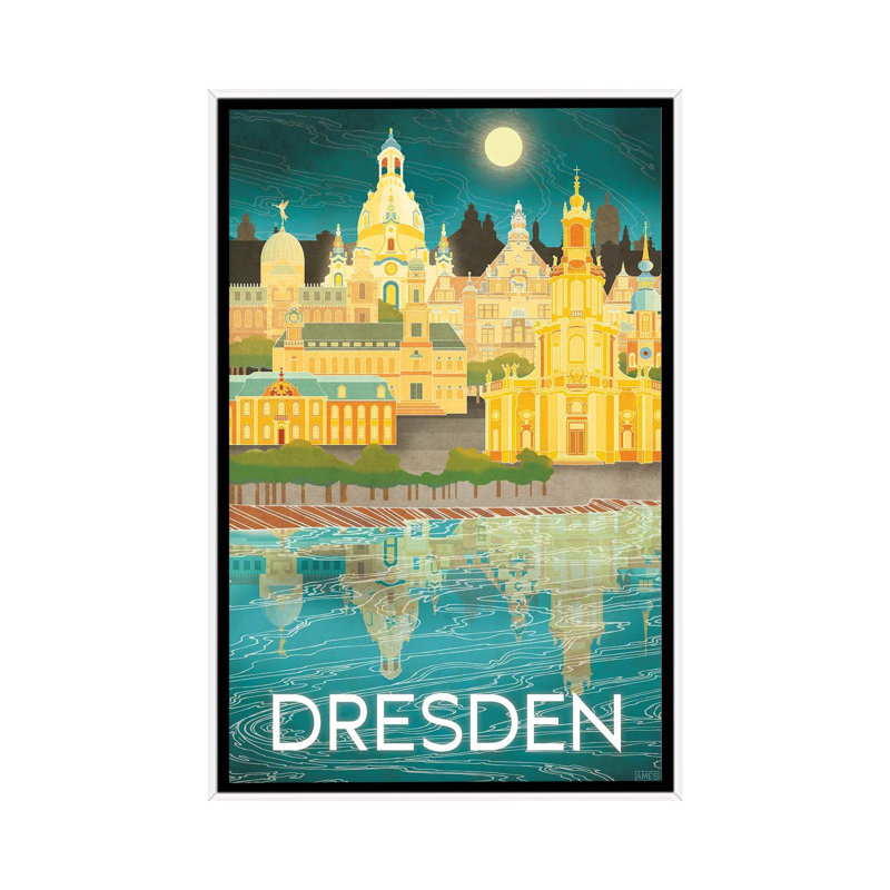 Germany-Dresden by Missy Ames - Floater Frame Print on Canvas, White Framed, 101.6 cm H x 66.04 cm W