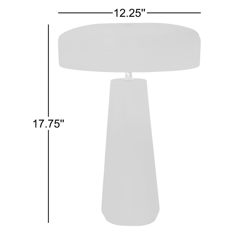 Hardacre Ceramic Table Lamp, Matte Green