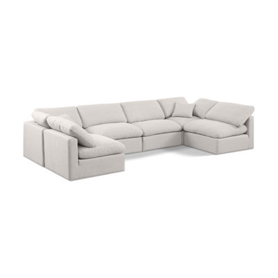 Itala Upholstered U-Shaped Sectional Reversible