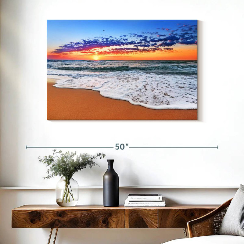 Gillard Vivid Ocean Sunrise, H 26 po x l 39 po