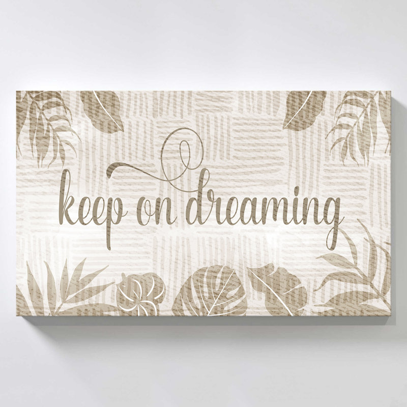 "Keep On Dreaming" par CAD Designs, reproduction sur toile, H 24 po x l 40 po x P 1,5 po